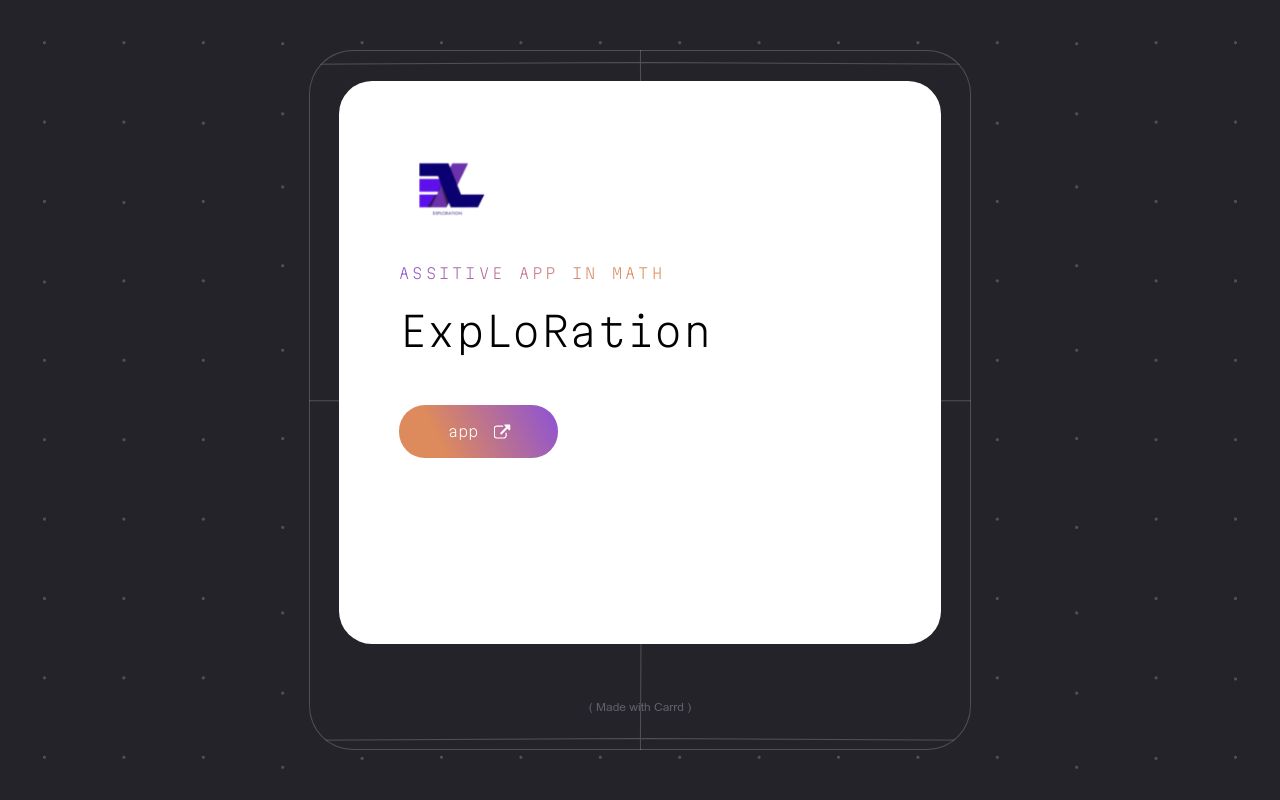 Carrd profile picture for @exploration